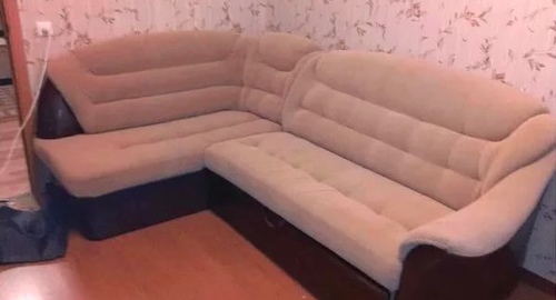 Перетяжка углового дивана. Александров